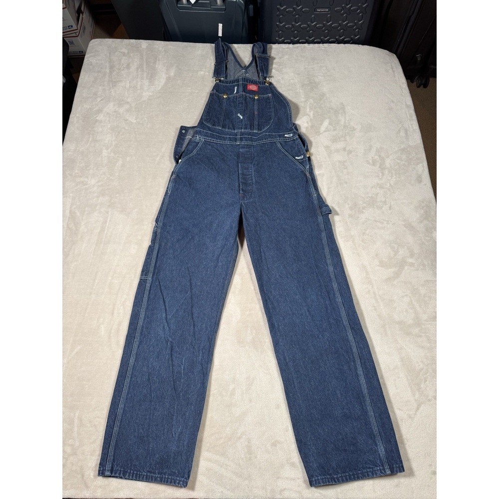 Vintage Dickies Denim Overalls Size 30x30 MADE IN USA